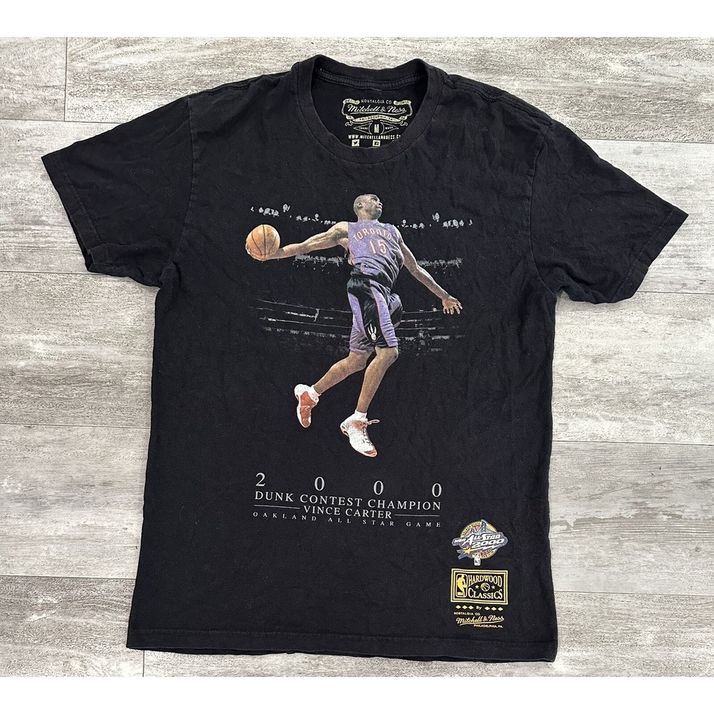 Mitchell & Ness Vince Carter 2000 Dunk Contest Champion T Shirt Size Medium